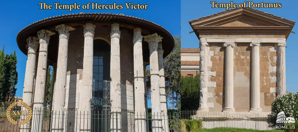 The Temple of Hercules Victor and Temple of Portunus