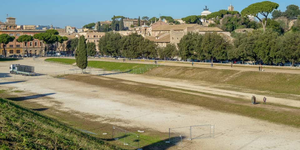 The Circus Maximus or Circo Massimo in Rome