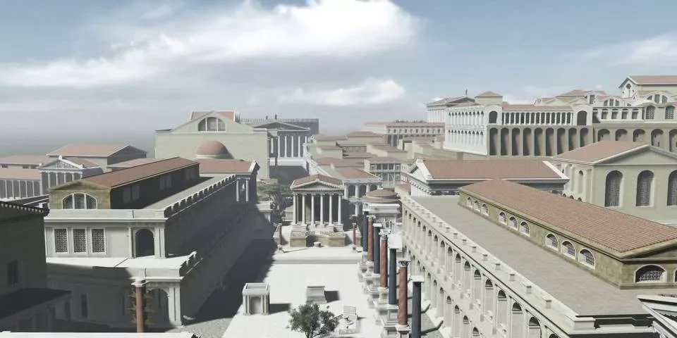 3d model of Roman Forum reconstruction 