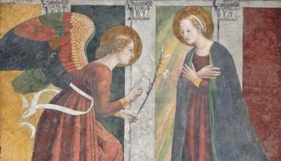 Annunciation by Melozzo da Forlì