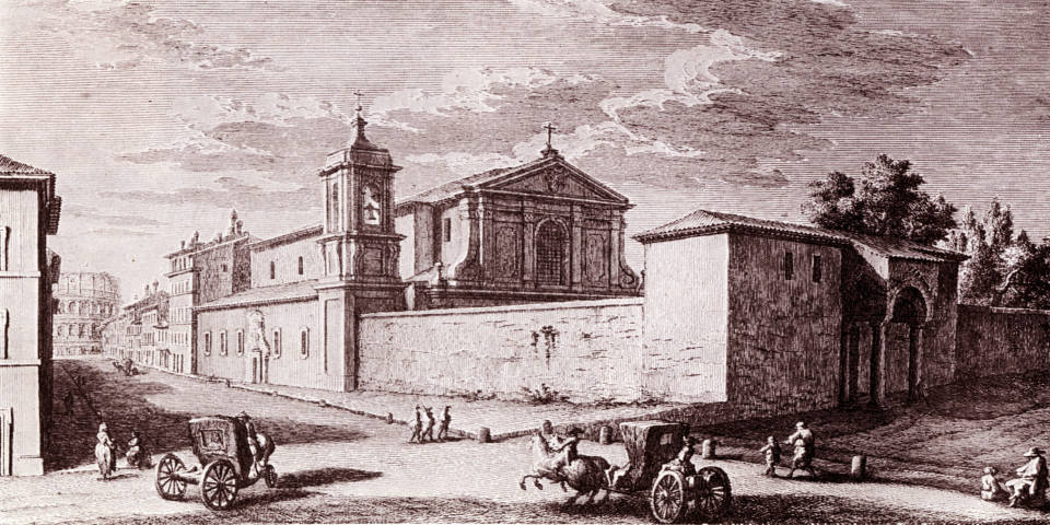 Ilustración de archivo histórico de la Basílica de San Clemente en Roma