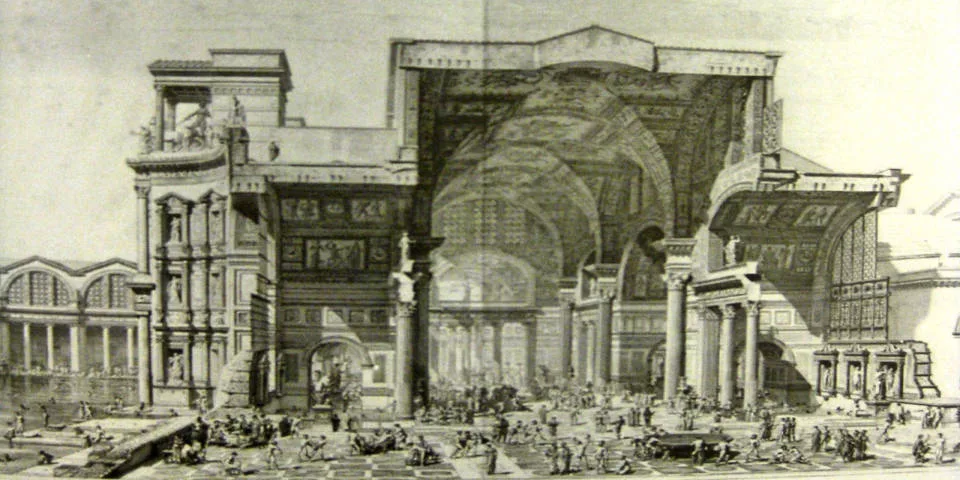 Ancient Baths of Diocletian in Rome
