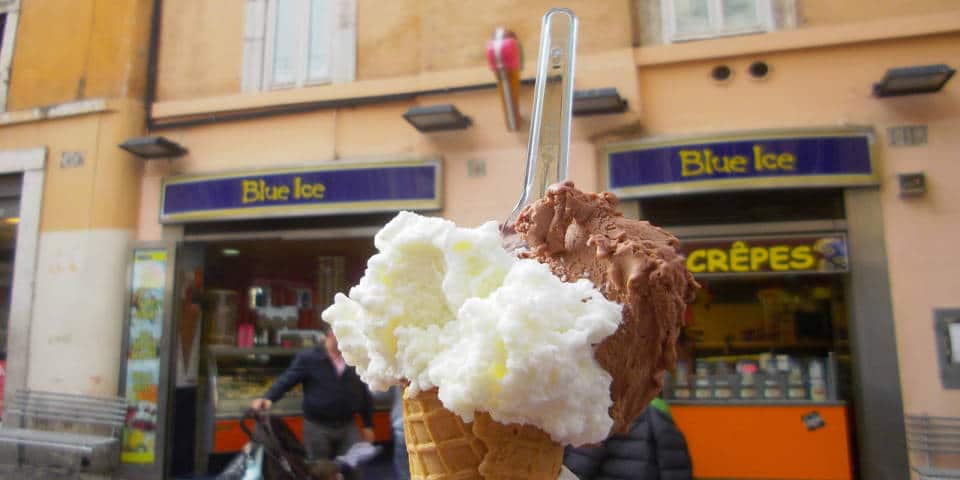 Blue Ice Gelateria in Rome