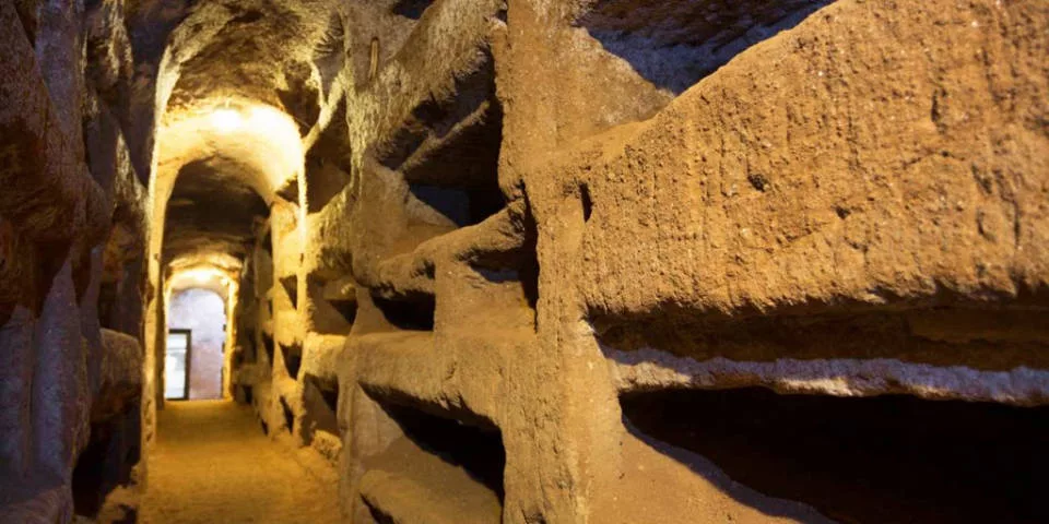 Catacombs of san Callisto in Ancient Rome