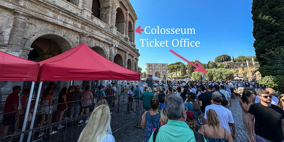 Colosseum Ticket Office Location