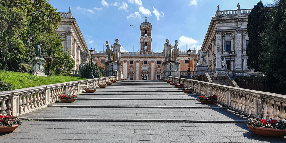 Cordonata Capitolina Treppen zum Kapitolsberg Rom