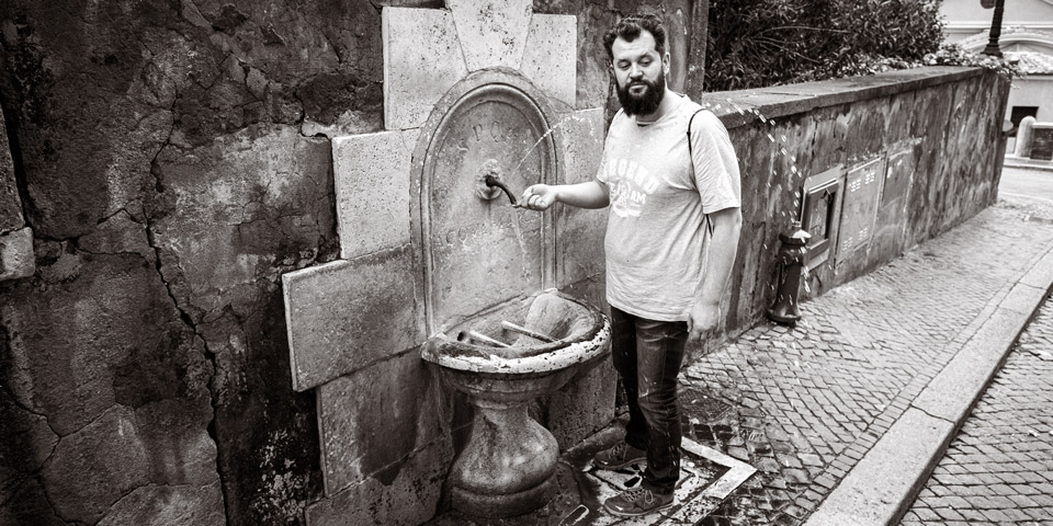 Fontana dell Acqua Marcia Kapitolsberg Rom