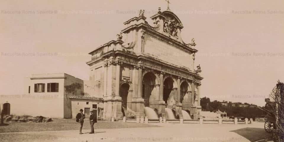 The Fountain of Acqua Paola in Rome