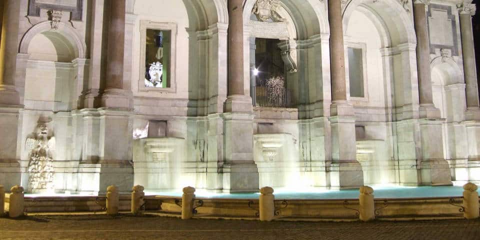 The Fountain of Acqua Paola in Rome