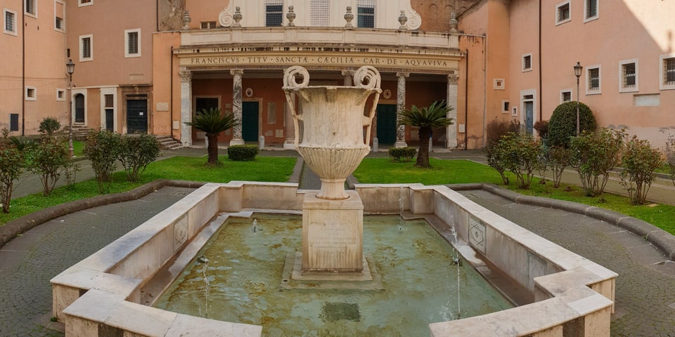 Fuente de la Basílica de Santa Cecilia en Trastevere