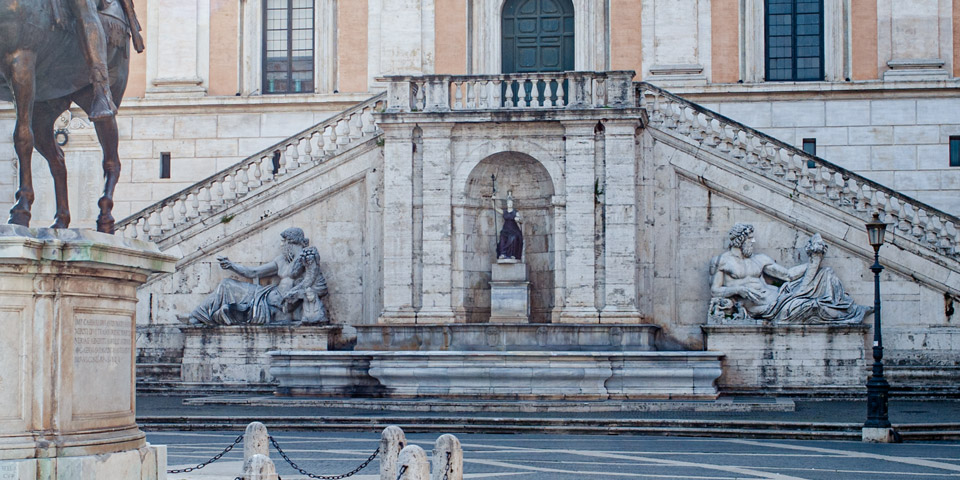 Brunnen der Göttin Roma Kapitolsberg Rom