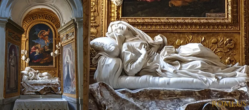Gian Lorenzo Bernini's statue Blessed Ludovica Albertoni