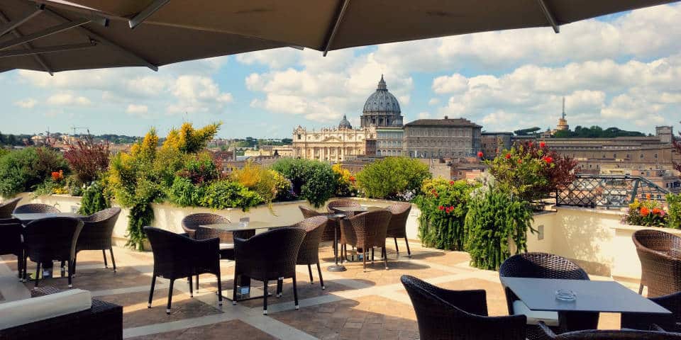 Les etoiles best rooftop restaurant and bar in rome