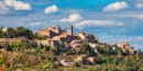 Montepulciano medieval hilltop town Tuscany Italy