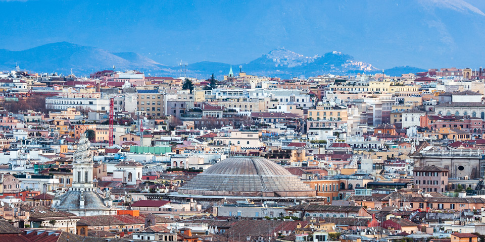 Pantheon view from Gianicolo