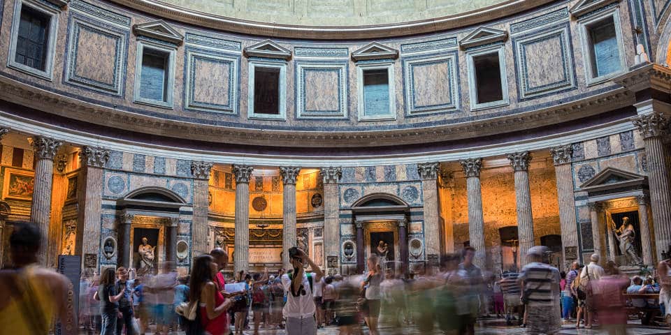  decorations inside Pantheon in Rome