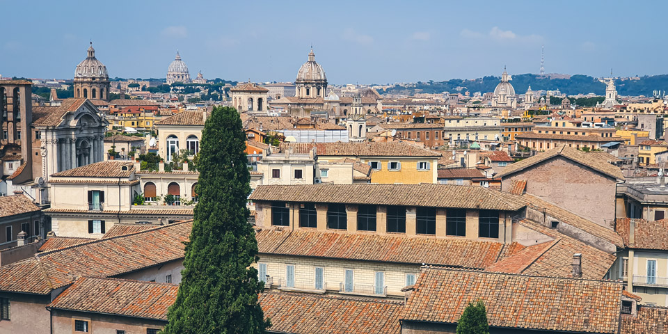 Aussichtsplattform Piazzale Caffarelli Kapitolshügel Rom