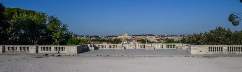 Pincio Terrace Rome Panoramic Views From Borghese Gardens