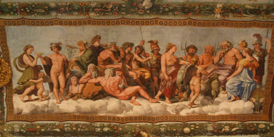 Villa Farnesina Rome rich décor with various frescoes