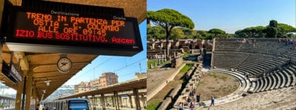 Ostia Antica from Rome by Train