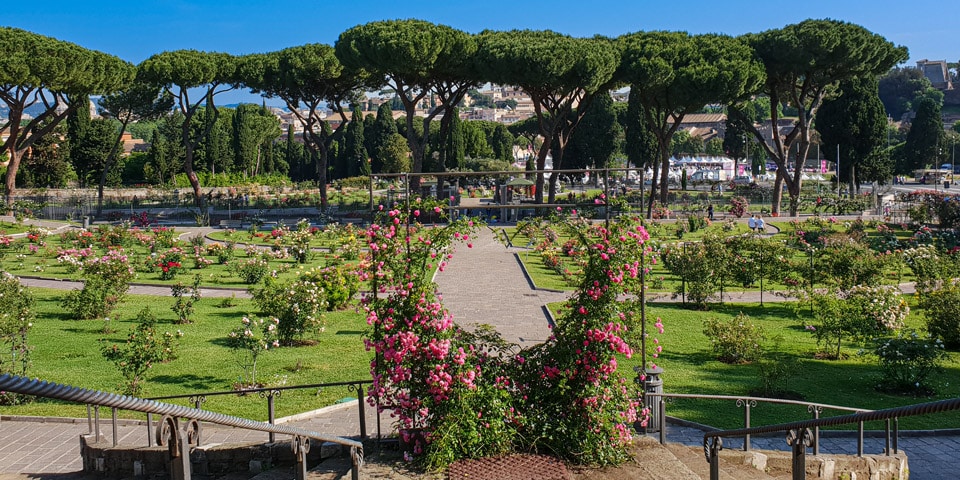 Entrada en Forma de Corazón con Rosas en Roma