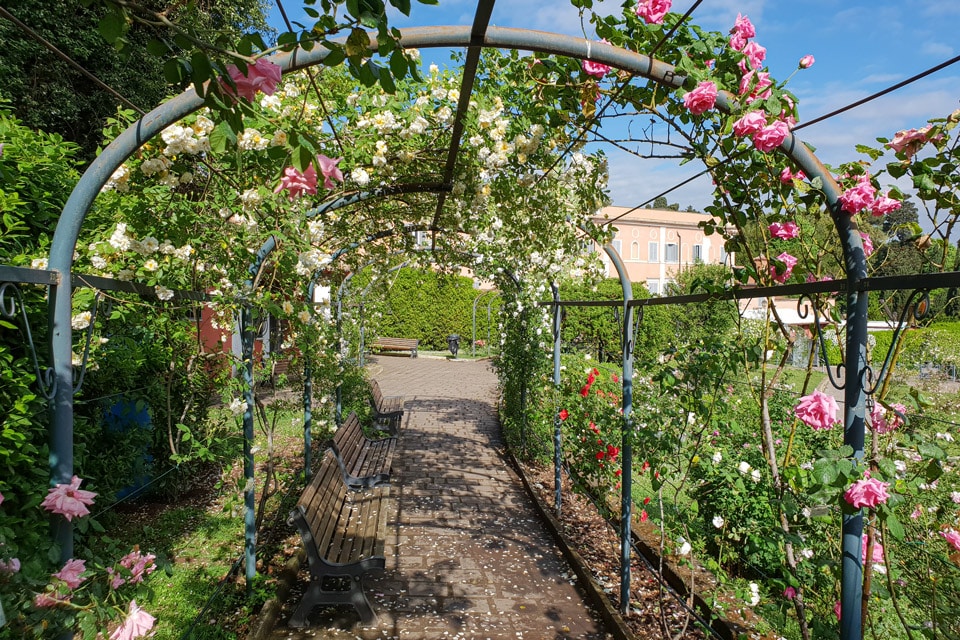 Túneles de Rosas Roseto Comunale Roma