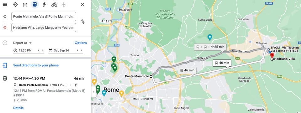 visit tivoli from rome