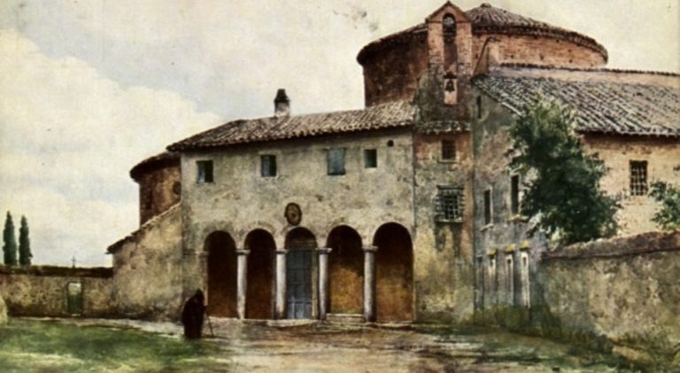 The Basilica of St. Stephen in the Round on the Caelian Hill