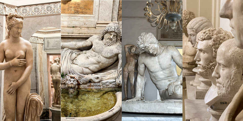 Esculturas en el Palazzo Nuovo Museos Capitolinos