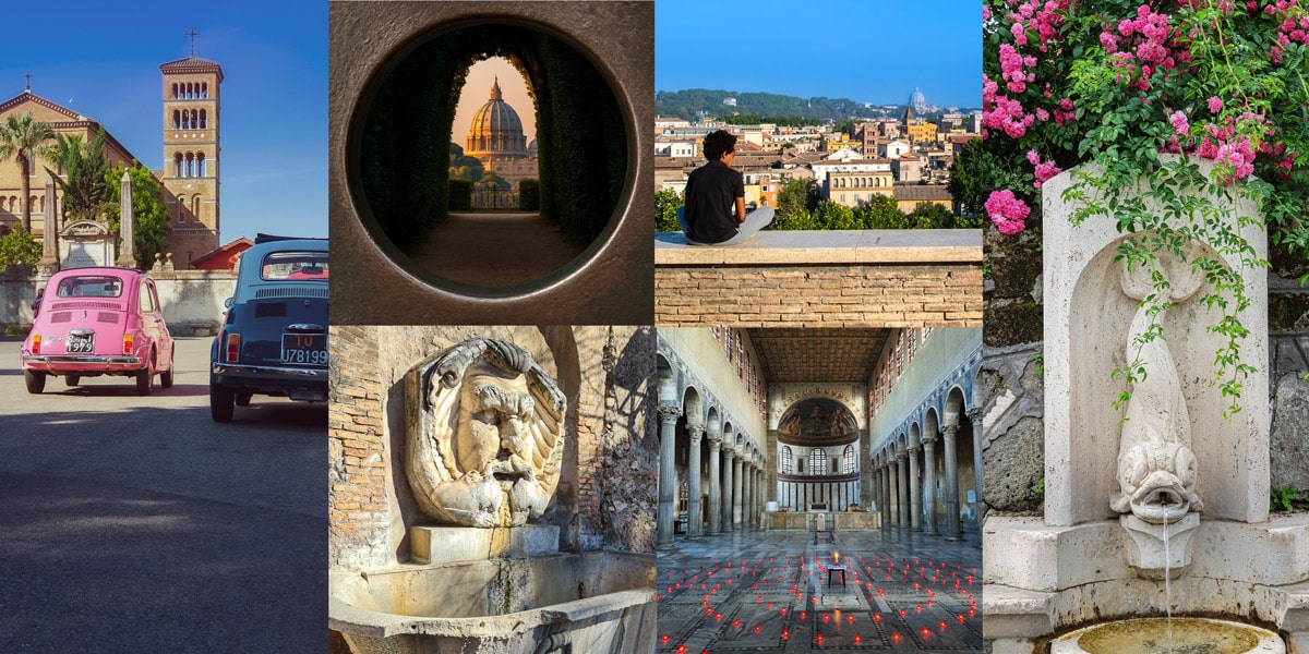 Sights of the Aventine Hill in Rome