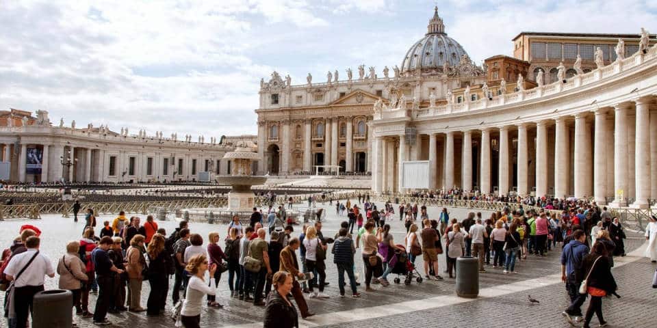 St Peter’s Basilica and square in the Vatican City