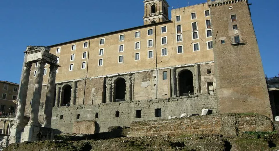 Tabularium of Roman Forum in Rome, Italy