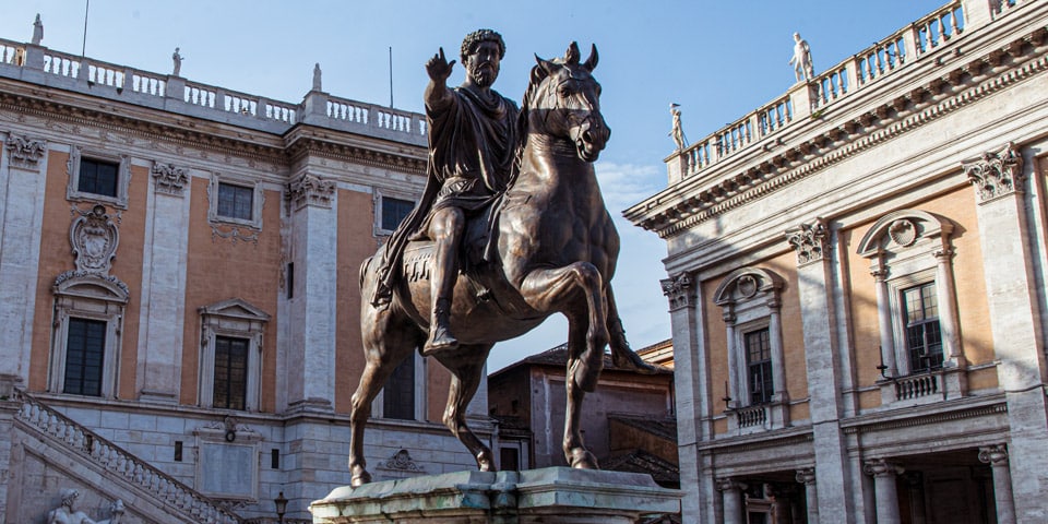 The Bronze Statue of Marcus Aurelius Capitoline Hill Rome