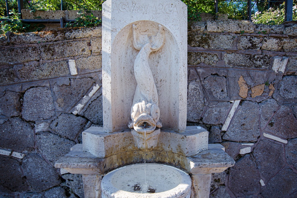 Fuente del Delfín Jardín de Rosas Roma
