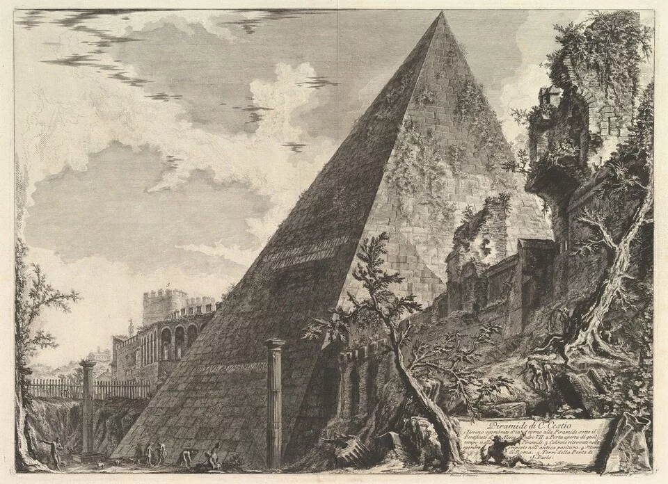 The Pyramid of Caius Cestius 