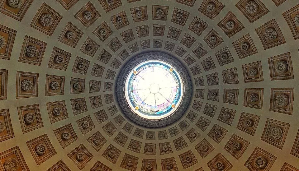 The dome of Basilica of St. Mary of the Angels and the Martyrs