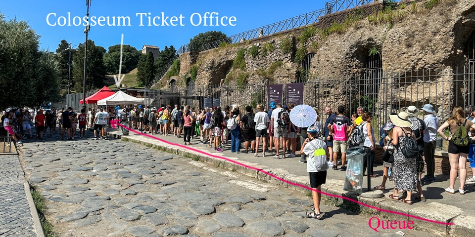 Queue at the Colosseum ticket office