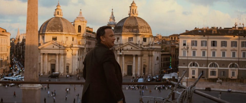 Tom Hanks Angels & Demons Santa Maria del Popolo church Rome