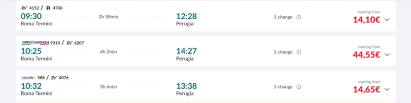 How to Get from Rome to Perugia by Train, Bus, Car