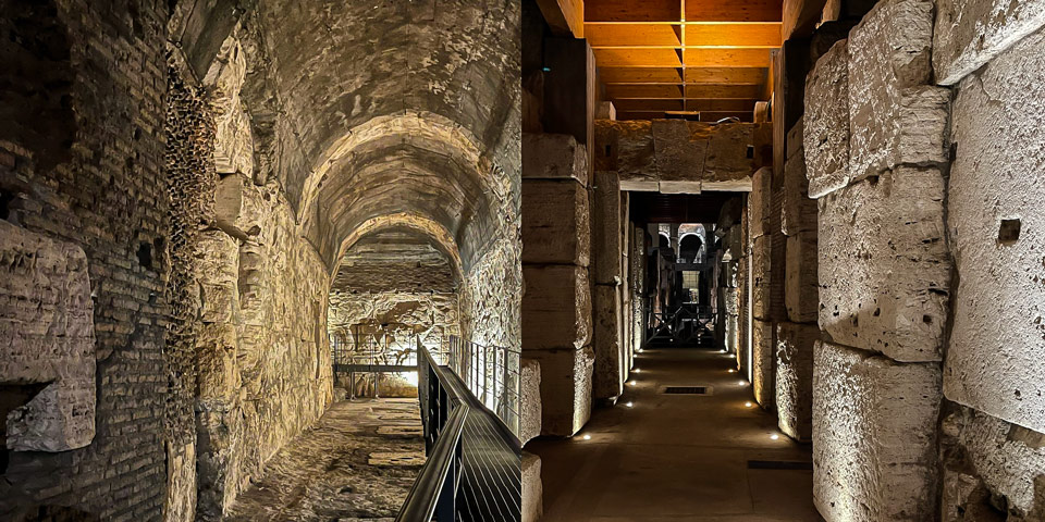 Coliseum Tour Rome Underground Level UKOBBQ