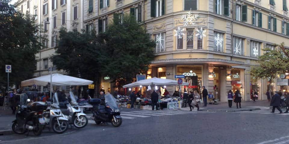 Via Cola di Rienzo shopping street near Vatican City