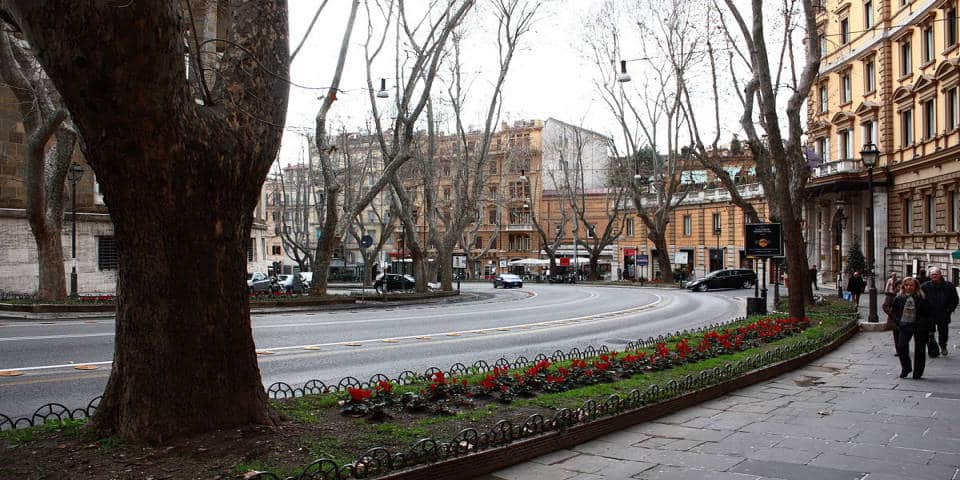 Via Vittorio Veneto Fashion shopping street in Rome