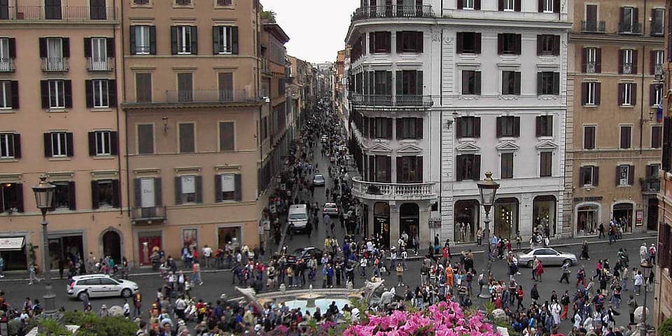 Via dei Condotti Luxury Shopping street in Rome