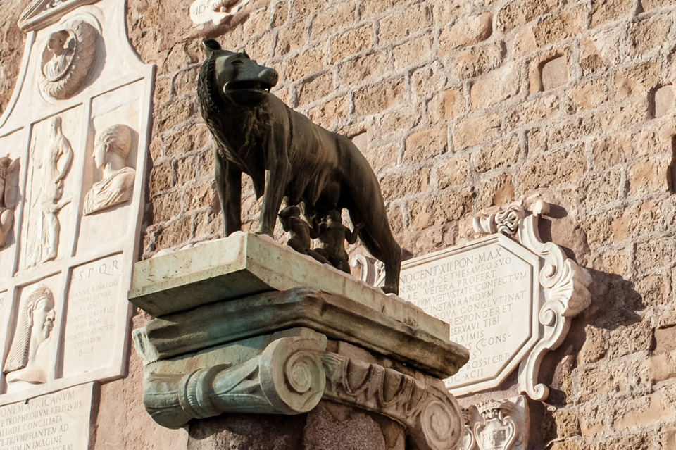 Wolf Statue Capitoline Hill Rome