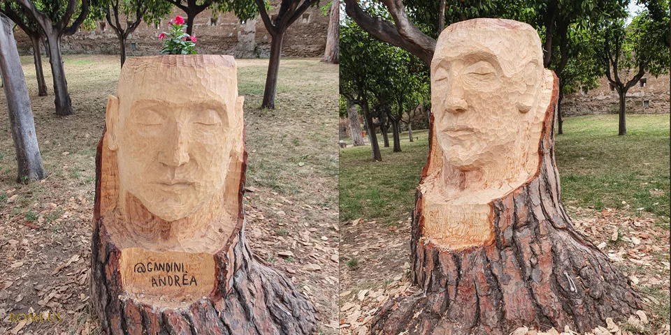 Wooden masterpiece by Andrea Gandini in the Orange Garden