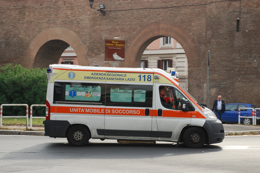 Ambulance in Rome