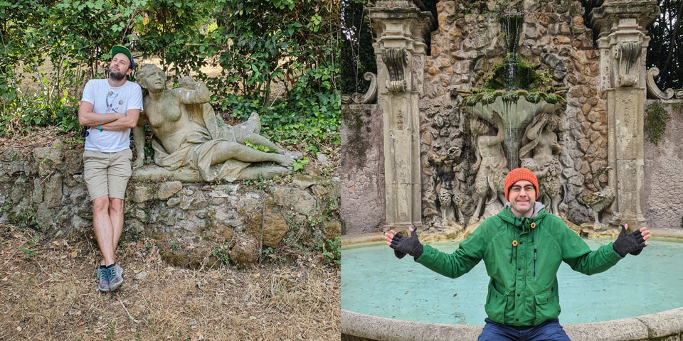  author Artur Jakucewicz visiting Villa Sciarra in summer and late autumn after living for years in nearby Monteverde Vecchio