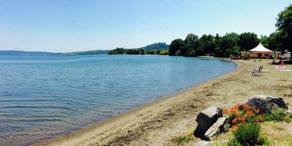 Bracciano beach near Rome