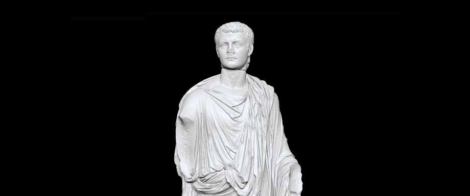 Roman Emperor Caligula sculpture 