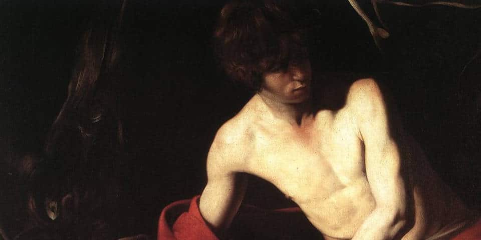 Saint John the Baptist by Caravaggio Palazzo Barberini Museum in Rome